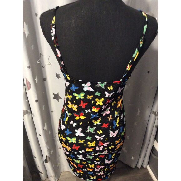 BP. Stretch butterfly spaghetti strap dress Medium M - Picture 4 of 5